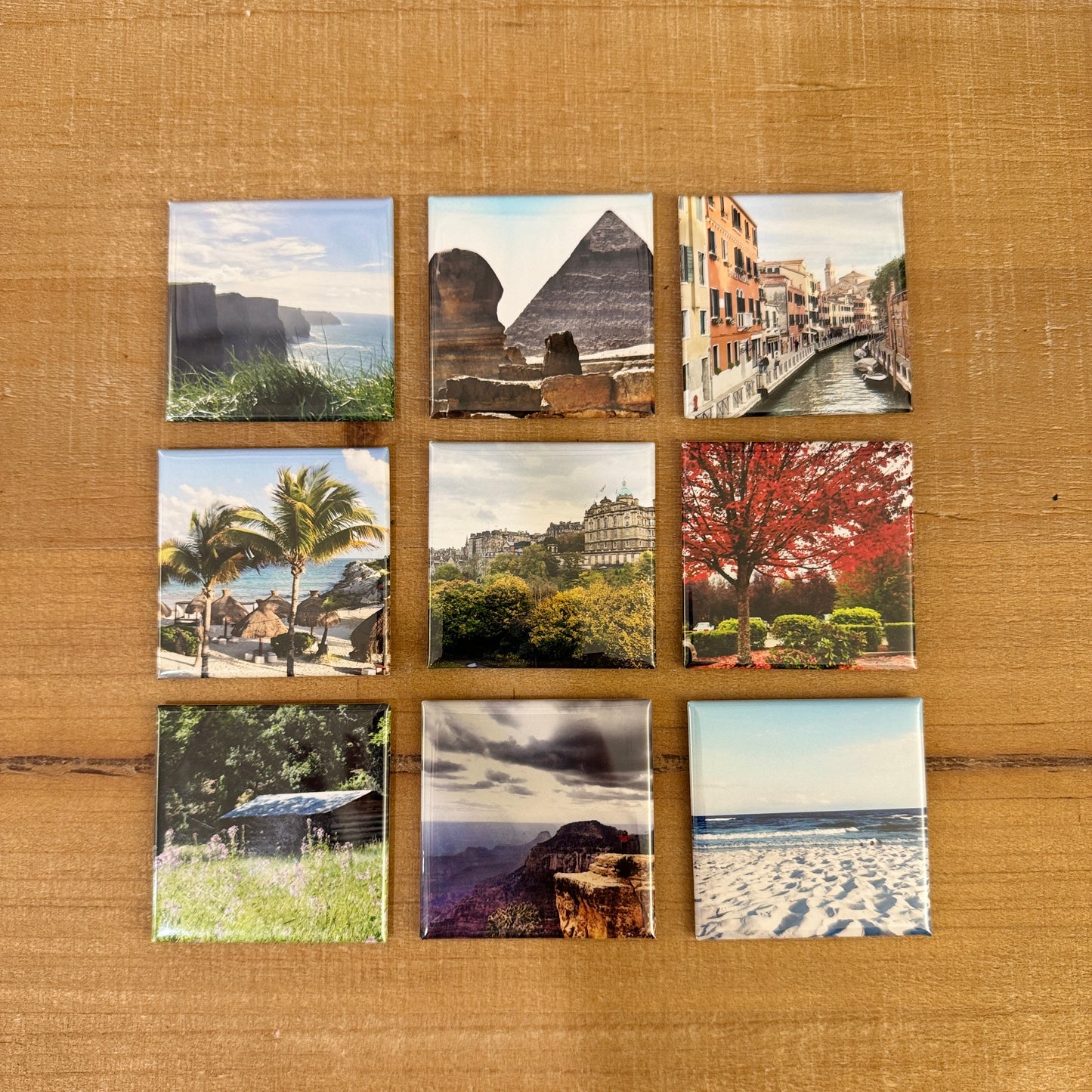 Set of 9 Custom Photo Magnets